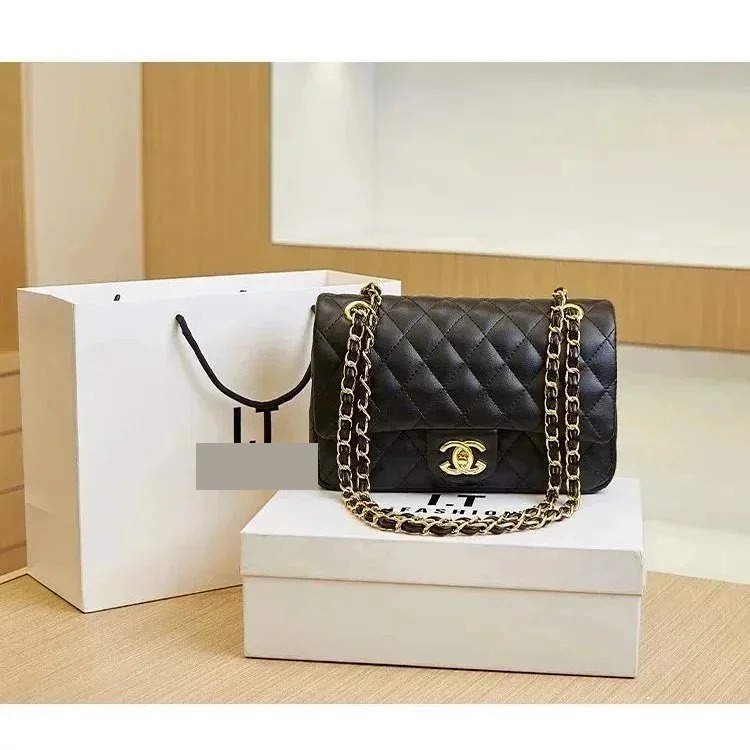 AA-07 high-quality genuine leather CF shoulder crossbody chain bag +86 182 5902 4114 image 6