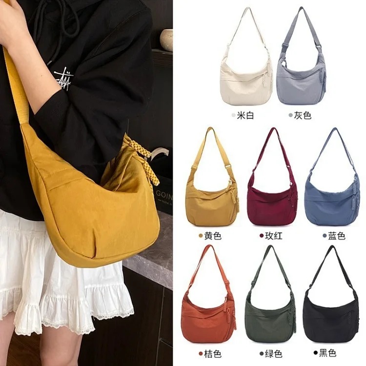 Crossbody dumpling bag women's new lightweight casual fashion crossbody best-selling women's bag Korean niche commuter shoulder bag