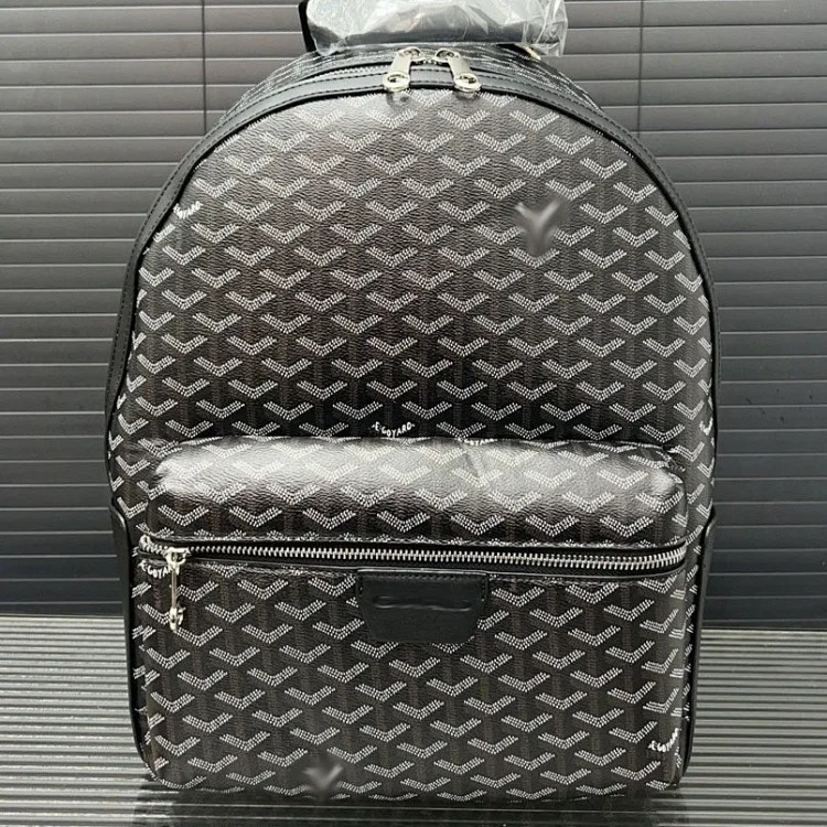 Louis Vuitton Gaodeya Dog Tooth Backpack Presbyopic Cisalpin Large Capacity Laptop Bag Retro Douyin Print New Style image 3