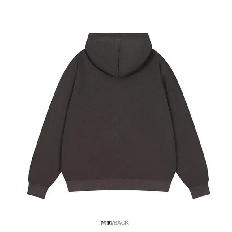 Loose hooded sweatshirt