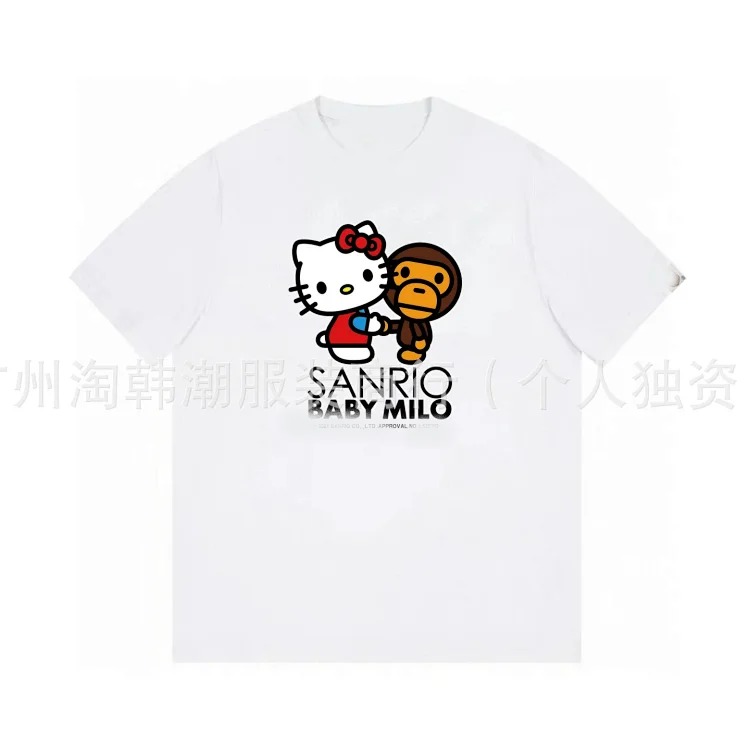 RF. Correct Korean ape head Sanrio co-branded loose casual short sleeves. Other styles can be uploaded with pictures. image 2
