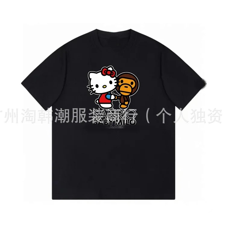 RF. Correct Korean ape head Sanrio co-branded loose casual short sleeves. Other styles can be uploaded with pictures. image 3