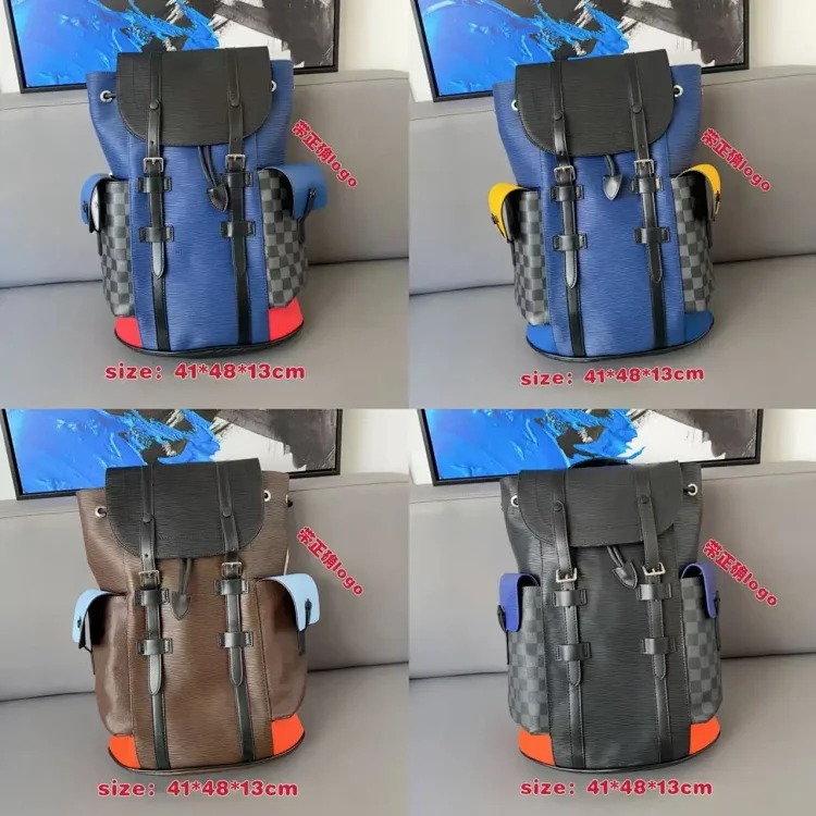 Louis Vuitton New men's backpack large capacity backpack student school bag classic presbyopic airport bag travel bag computer backpack