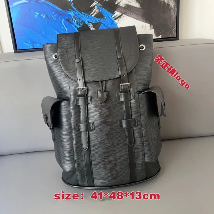 Louis Vuitton New men's backpack large capacity backpack student school bag classic presbyopic airport bag travel bag computer backpack