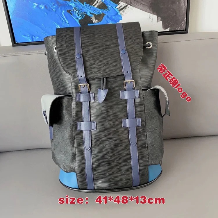 Louis Vuitton New men's backpack large capacity backpack student school bag classic presbyopic airport bag travel bag computer backpack