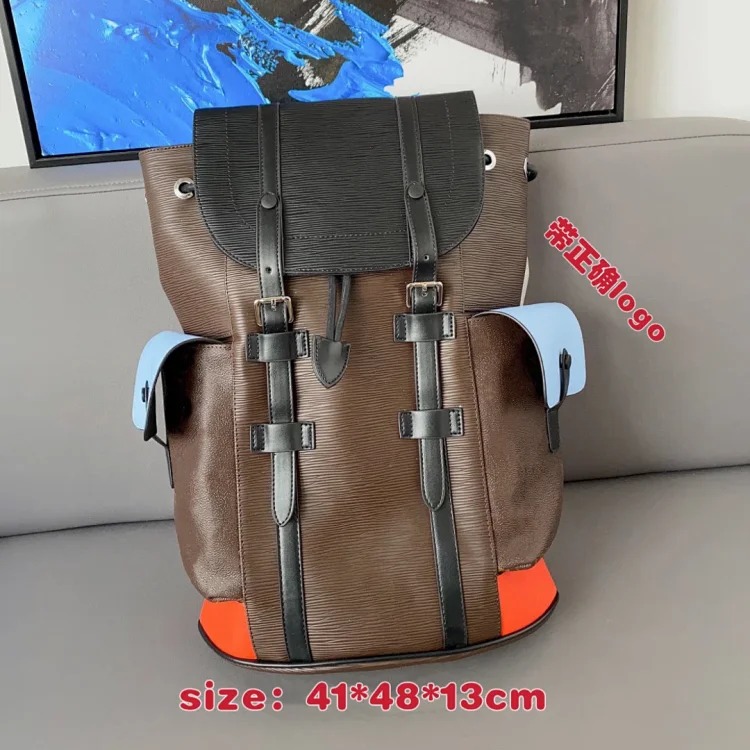 Louis Vuitton New men's backpack large capacity backpack student school bag classic presbyopic airport bag travel bag computer backpack
