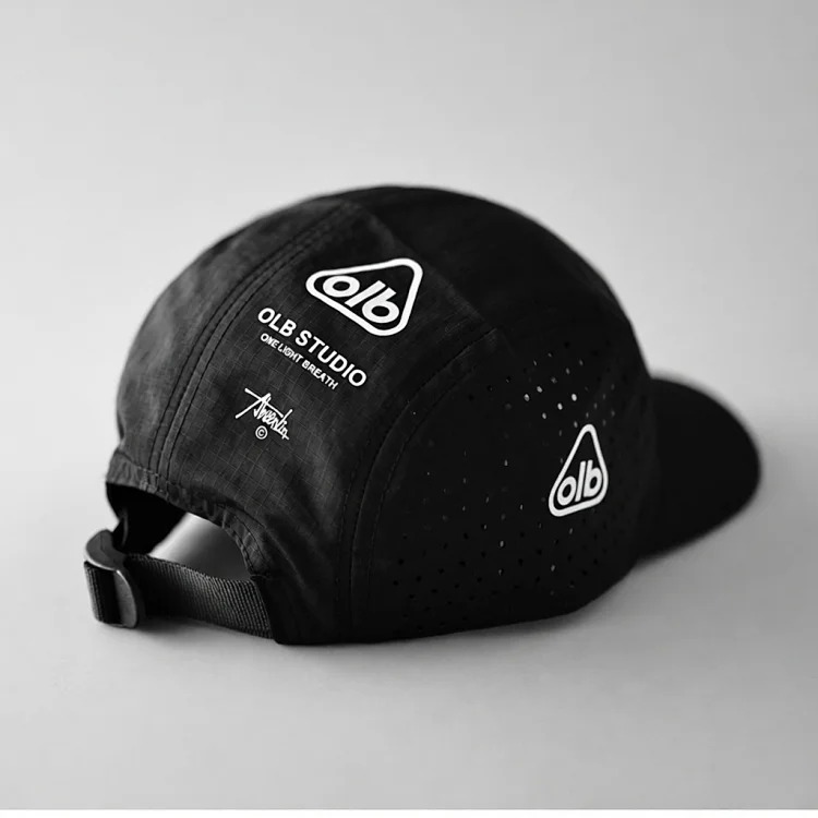 Five-piece short brim mesh quick-drying baseball cap for men and women outdoor sports breathable sunshade duck cap