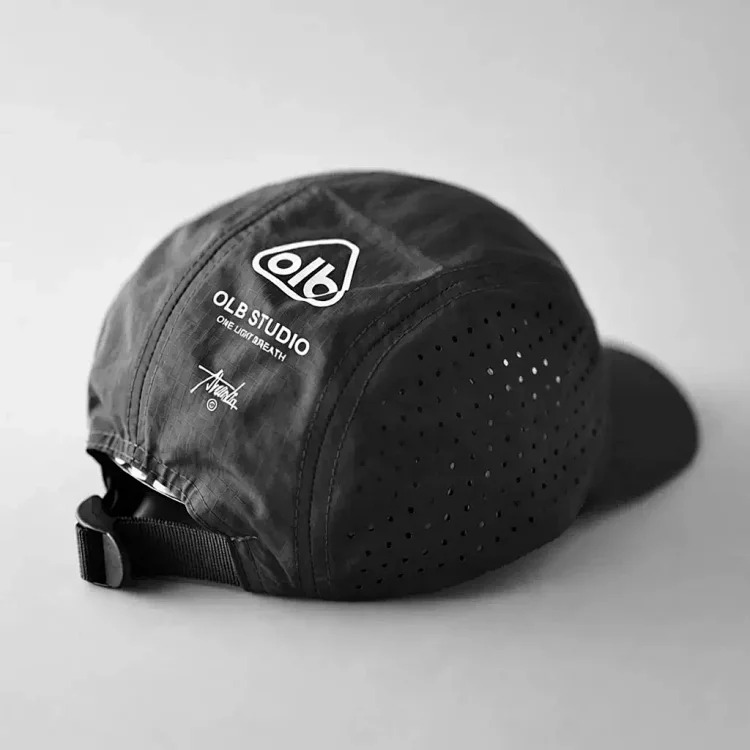 Five-piece short brim mesh quick-drying baseball cap for men and women outdoor sports breathable sunshade duck cap