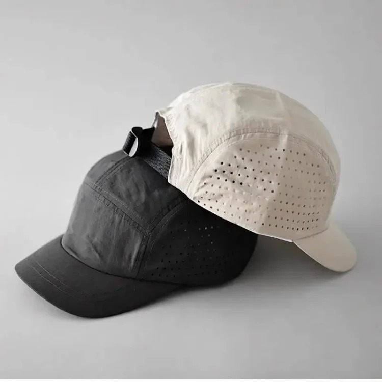 Five-piece short brim mesh quick-drying baseball cap for men and women outdoor sports breathable sunshade duck cap