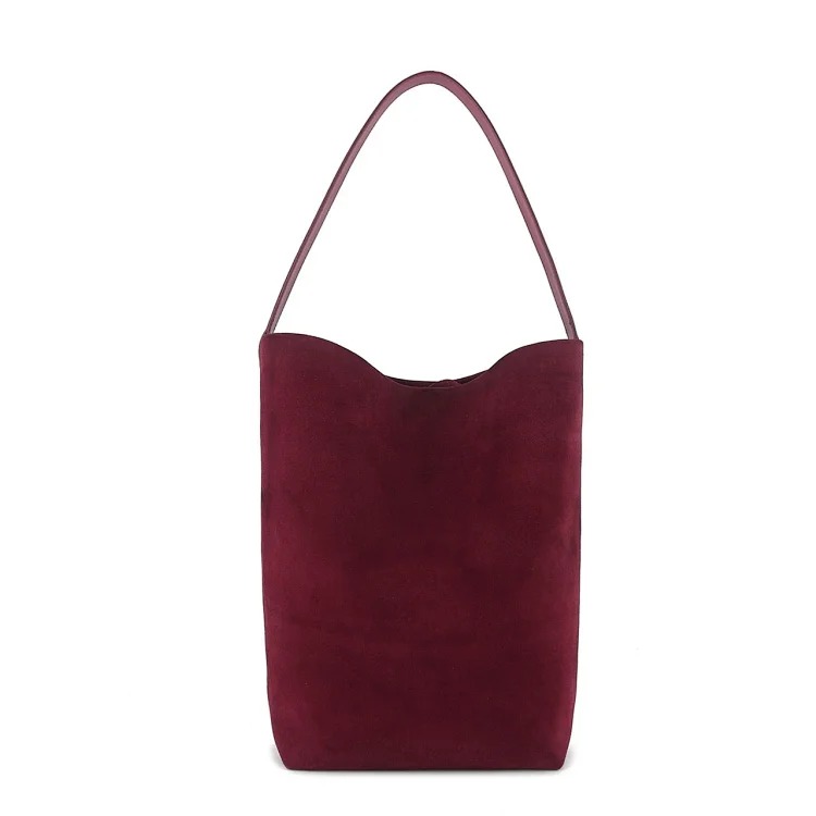 TR high goods 2025 new cowhide bucket bag large capacity European and American shoulder bag commuter high-end handbag for women