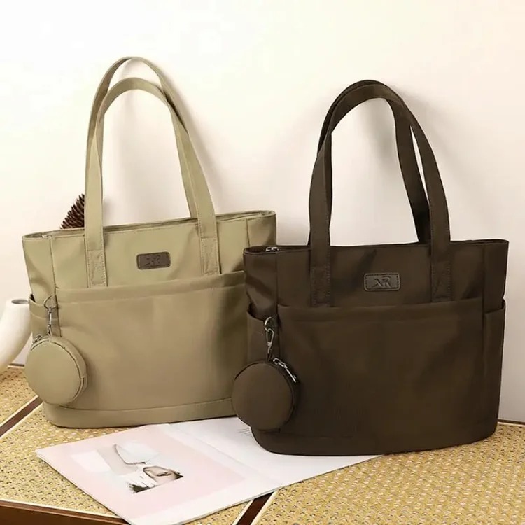 Japanese large-capacity versatile shoulder bag new fashion tote bag student bag simple casual handbag