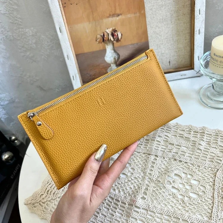 AMS embossed print women's zipper long wallet-5784 image 2