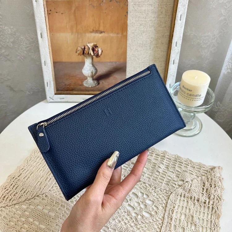 AMS embossed print women's zipper long wallet-5784 image 5