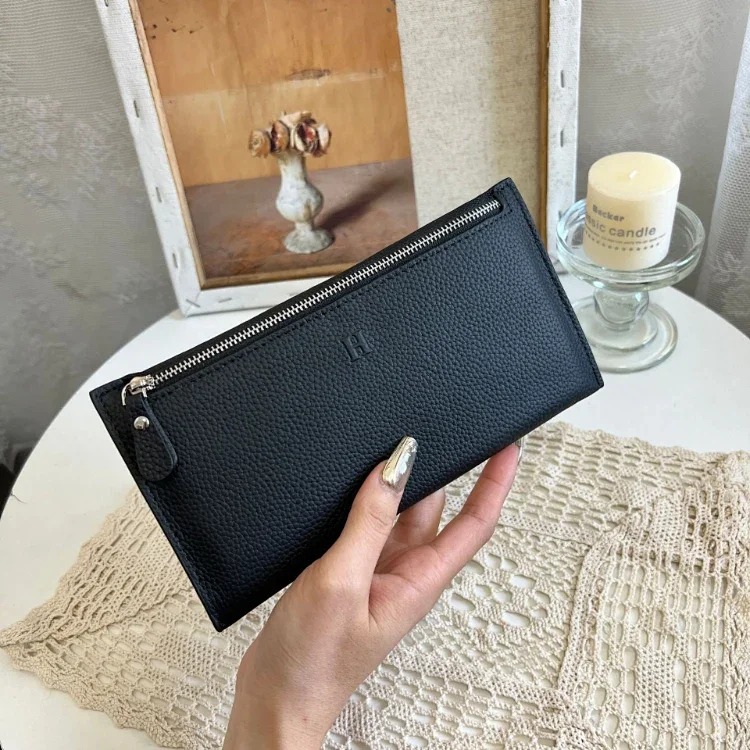 AMS embossed print women's zipper long wallet-5784 image 6