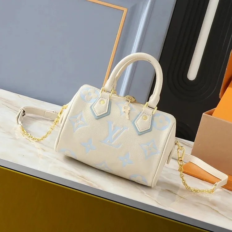 Classic fashion embossed leather hand crossbody bag image 2