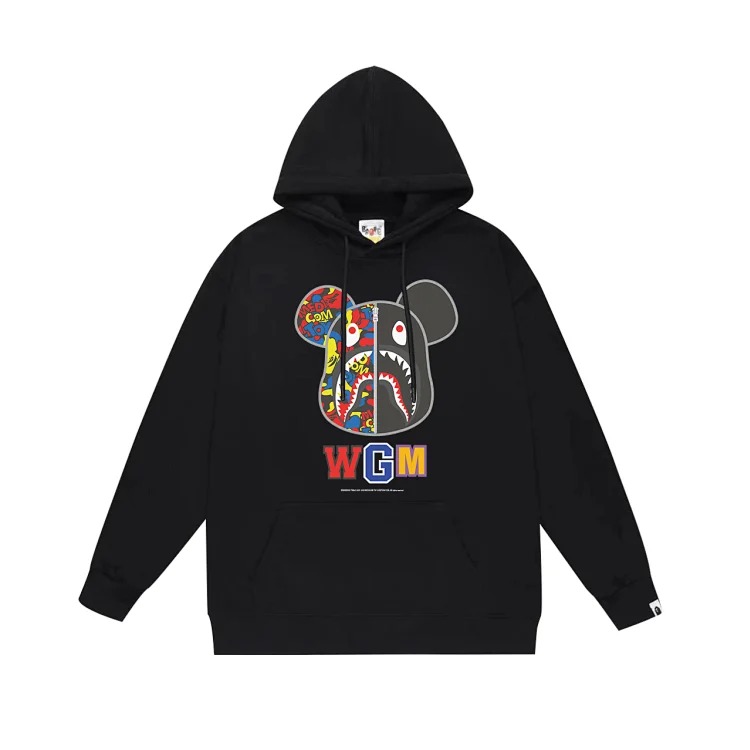DX24-7 Printed hooded hip-hop fashionable unisex sweatshirt image 2