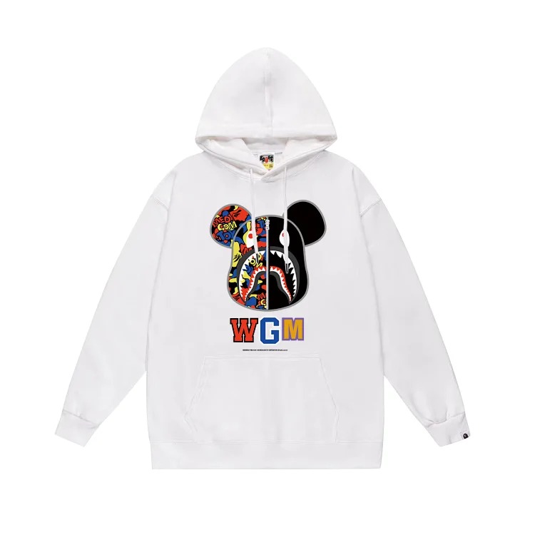 DX24-7 Printed hooded hip-hop fashionable unisex sweatshirt image 3