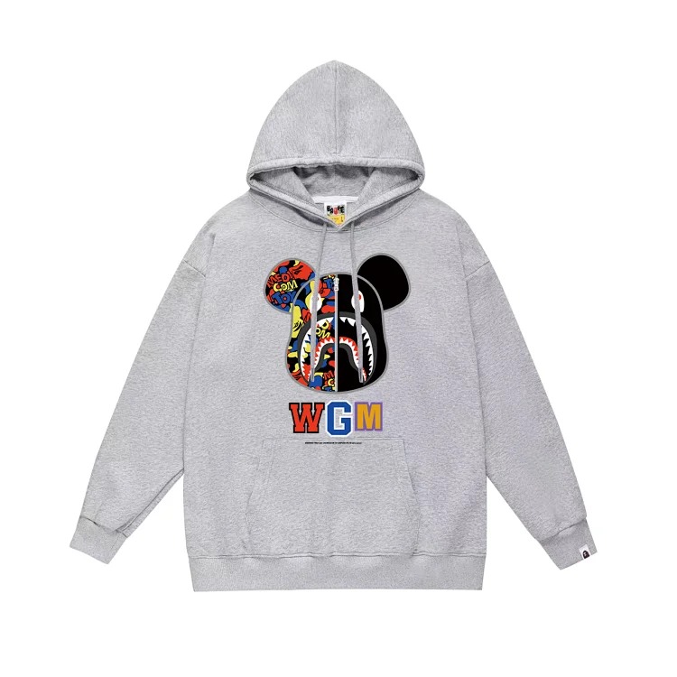 DX24-7 Printed hooded hip-hop fashionable unisex sweatshirt image 4
