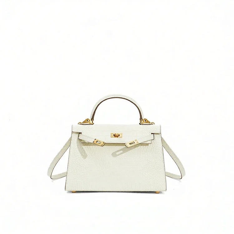 Hermes Kelly bag genuine leather commuter crossbody bag women's versatile new style women's office worker niche women's high-end handbag