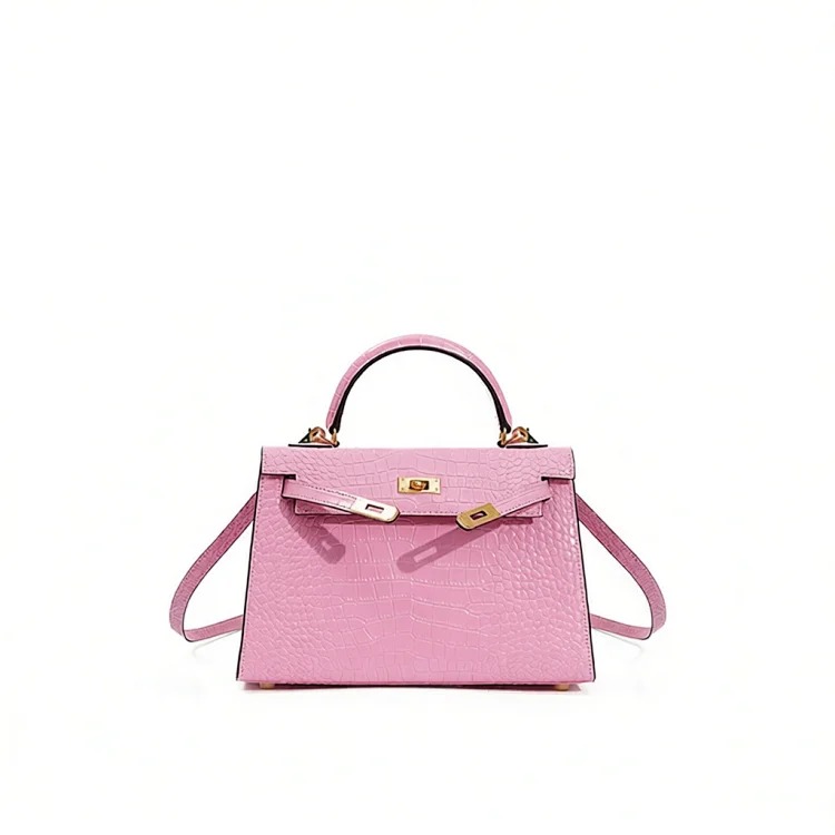 Hermes Kelly bag genuine leather commuter crossbody bag women's versatile new style women's office worker niche women's high-end handbag