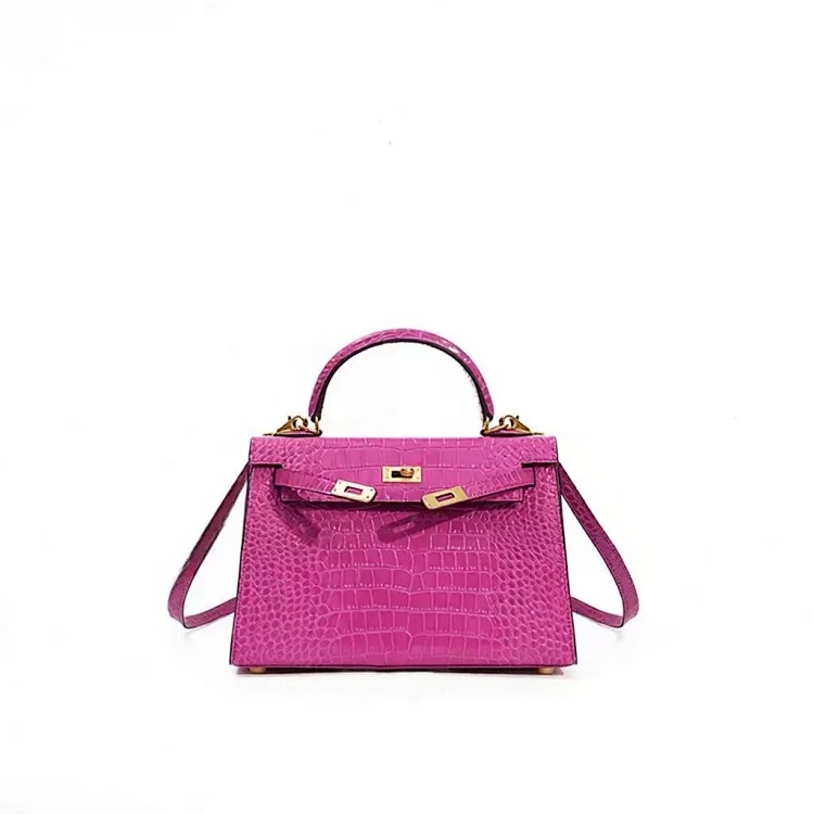 Hermes Kelly bag genuine leather commuter crossbody bag women's versatile new style women's office worker niche women's high-end handbag