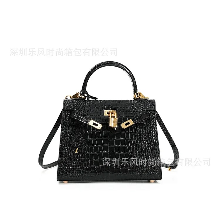 Hermes Kelly bag genuine leather commuter crossbody bag women's versatile new style women's office worker niche women's high-end handbag