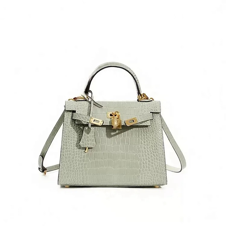 Hermes Kelly bag genuine leather commuter crossbody bag women's versatile new style women's office worker niche women's high-end handbag