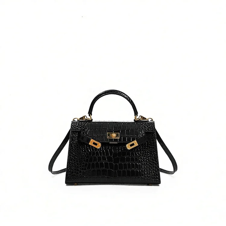 Hermes Kelly bag genuine leather commuter crossbody bag women's versatile new style women's office worker niche women's high-end handbag