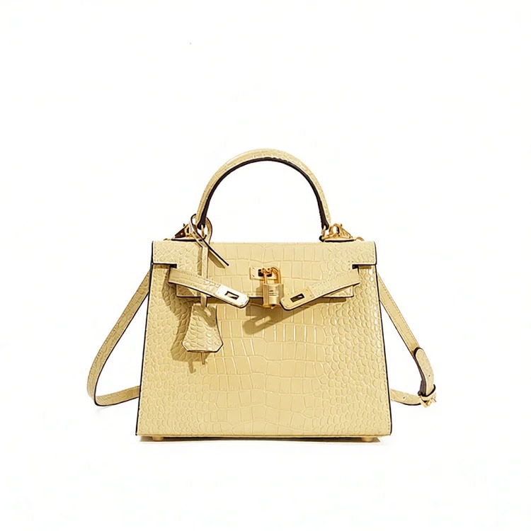 Hermes Kelly bag genuine leather commuter crossbody bag women's versatile new style women's office worker niche women's high-end handbag