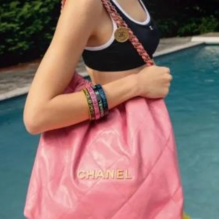 Xiaoxiang Garbage Bag Genuine Leather Tote Bag Diamond Chain Large Capacity Shoulder Commuting Bag-CY