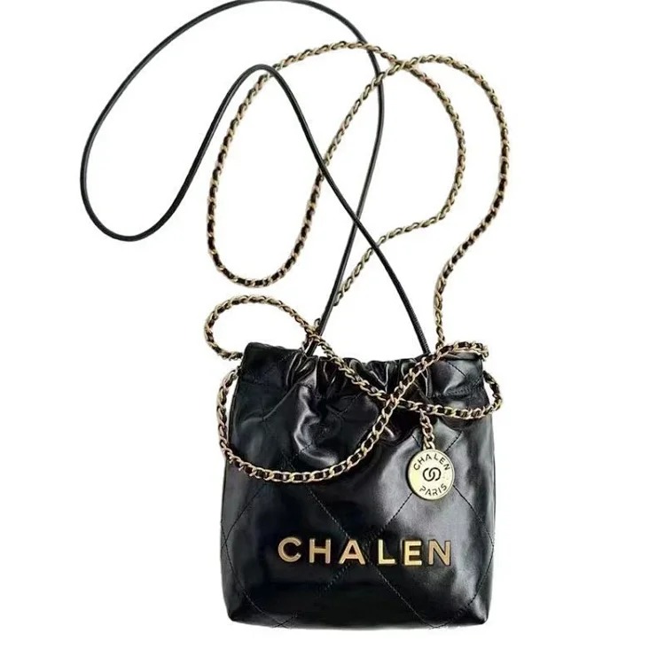 Xiaoxiang Garbage Bag Genuine Leather Tote Bag Diamond Chain Large Capacity Shoulder Commuting Bag-CY