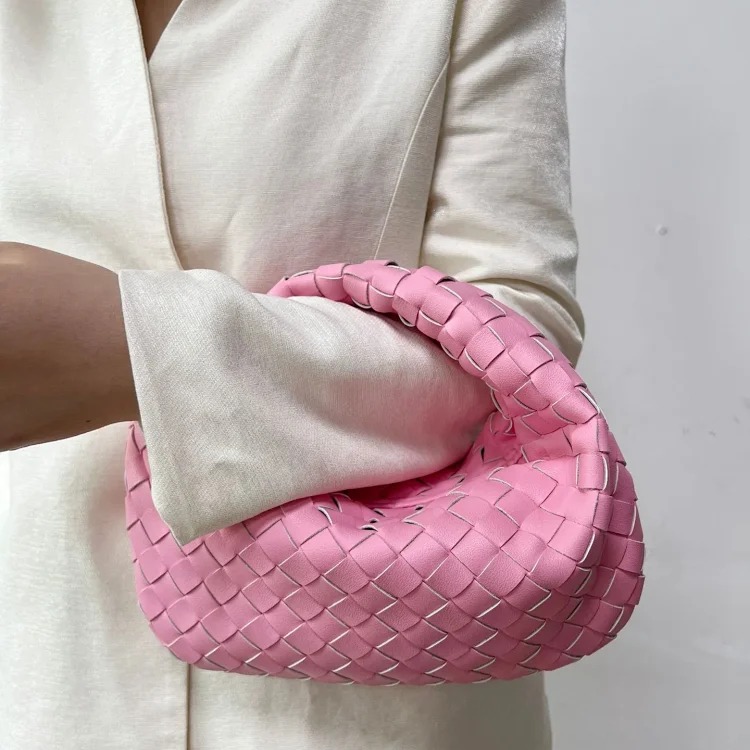 New dumpling bag women's jodie handmade genuine woven knotted bag genuine leather handbag armpit party bag for women