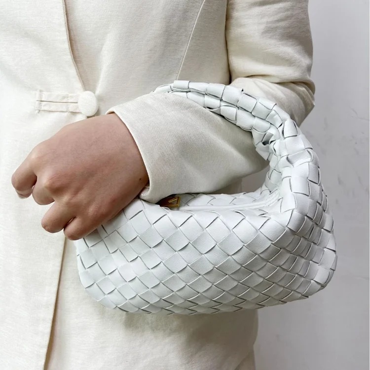 New dumpling bag women's jodie handmade genuine woven knotted bag genuine leather handbag armpit party bag for women