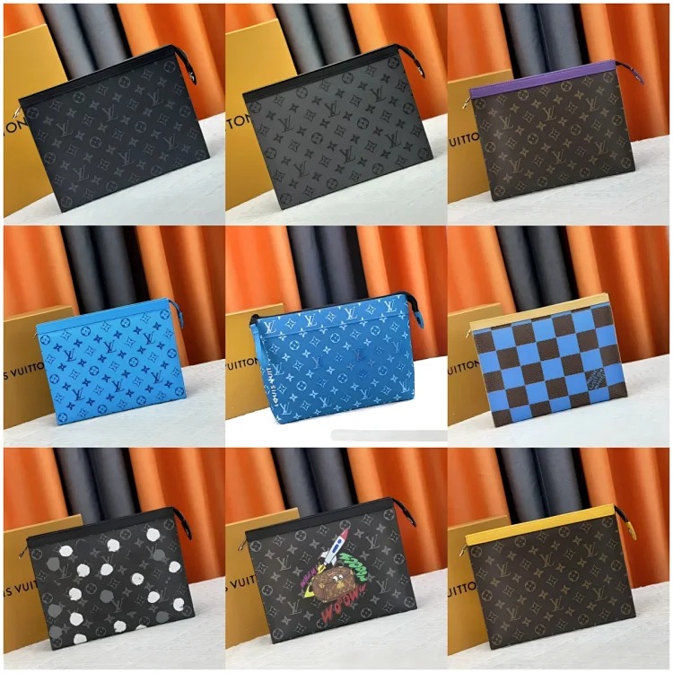 BQQ-New men's bag, women's bag, clutch bag, clutch bag, casual fashion envelope bag, toiletry bag