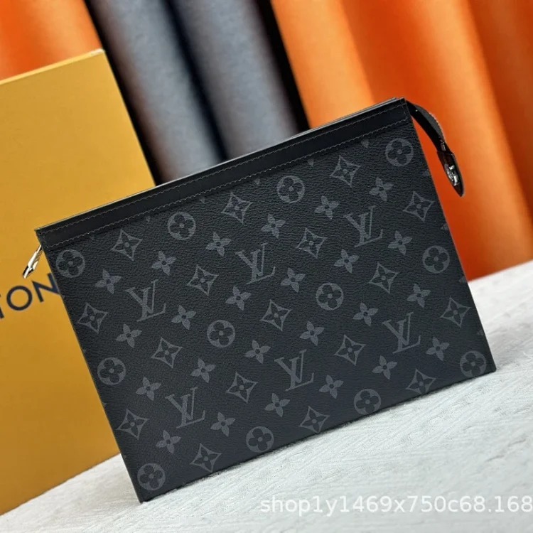 BQQ-New men's bag, women's bag, clutch bag, clutch bag, casual fashion envelope bag, toiletry bag image 2
