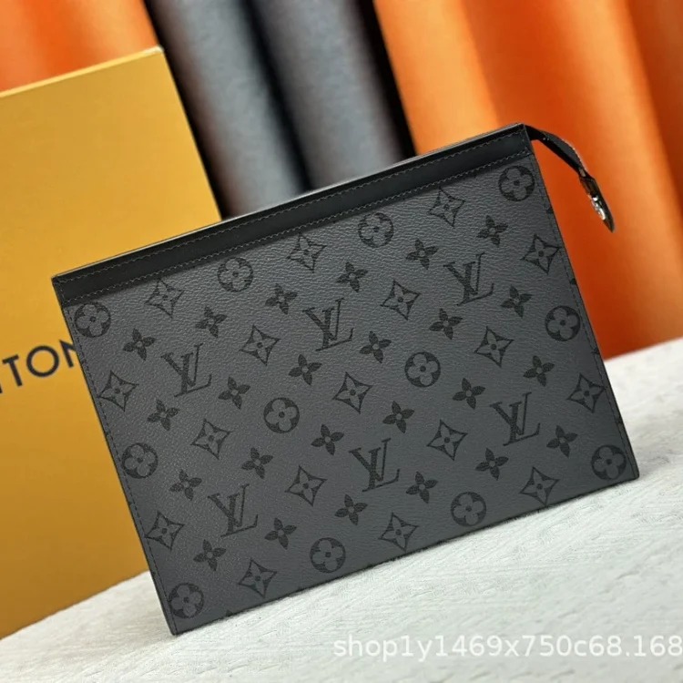 BQQ-New men's bag, women's bag, clutch bag, clutch bag, casual fashion envelope bag, toiletry bag image 5