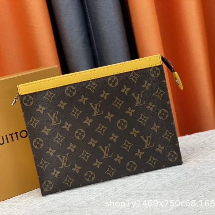 BQQ-New men's bag, women's bag, clutch bag, clutch bag, casual fashion envelope bag, toiletry bag image 6