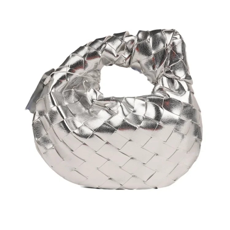 2025 Spring Commuting 2024mini Portable Cloud Bag Handmade Woven Armpit Bag Pillow Bag Hot Selling Women's Bag