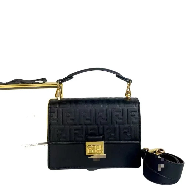 Fendi 2025 new bag cross-border shoulder bag retro crossbody bag ladies bag versatile new baguette bag light