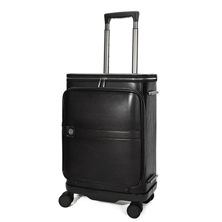 Retro luxury high-end backpack 20-inch suitcase men's and women's genuine leather suitcase suit luggage set