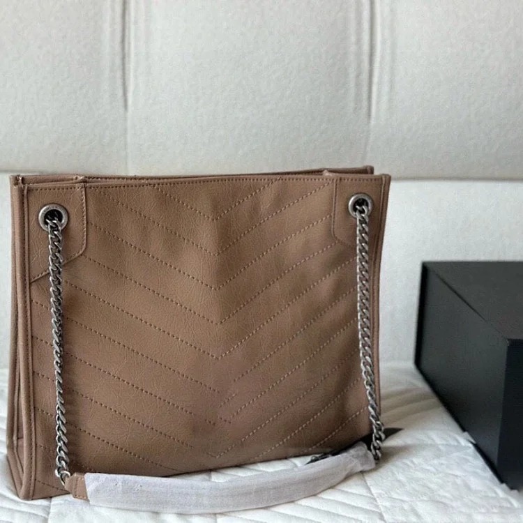 Diy Yangshulin bag women's 2025 new commuter tote bag large capacity single shoulder crossbody portable chain bag
