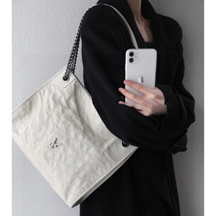 Diy Yangshulin bag women's 2025 new commuter tote bag large capacity single shoulder crossbody portable chain bag