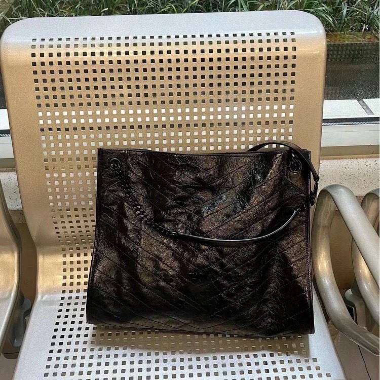 Diy Yangshulin bag women's 2025 new commuter tote bag large capacity single shoulder crossbody portable chain bag