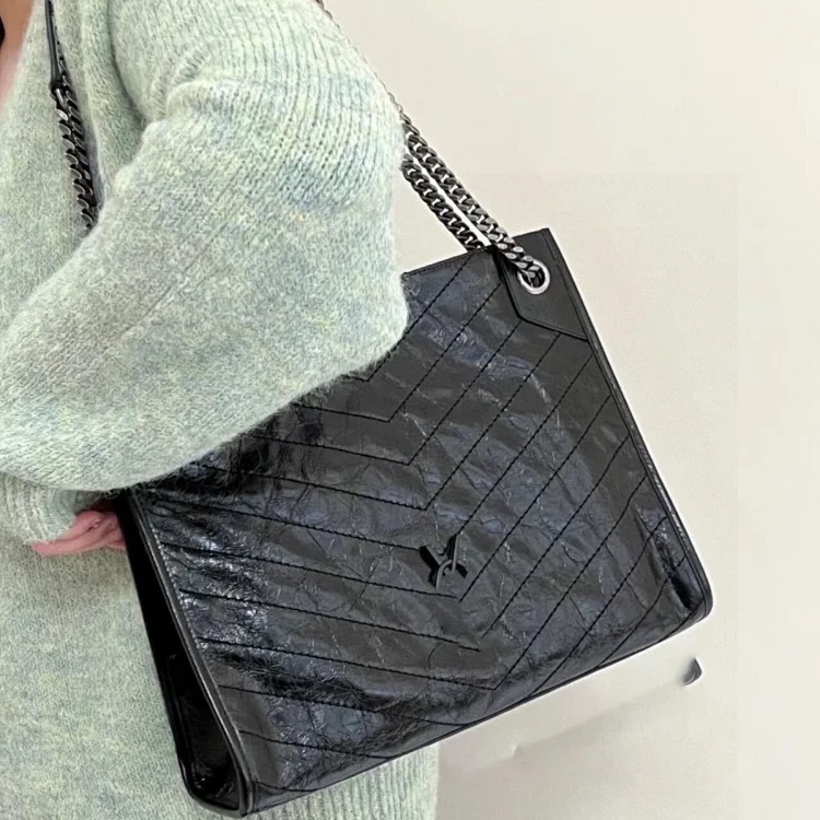 Diy Yangshulin bag women's 2025 new commuter tote bag large capacity single shoulder crossbody portable chain bag