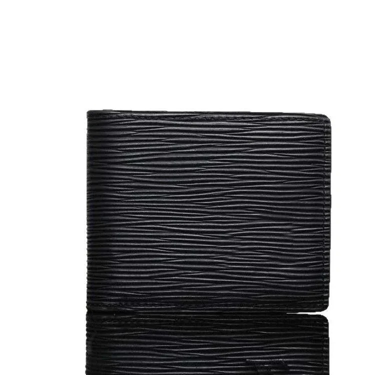 Louis Vuitton Fashion hot style letter men's presbyopic plaid short clip wallet