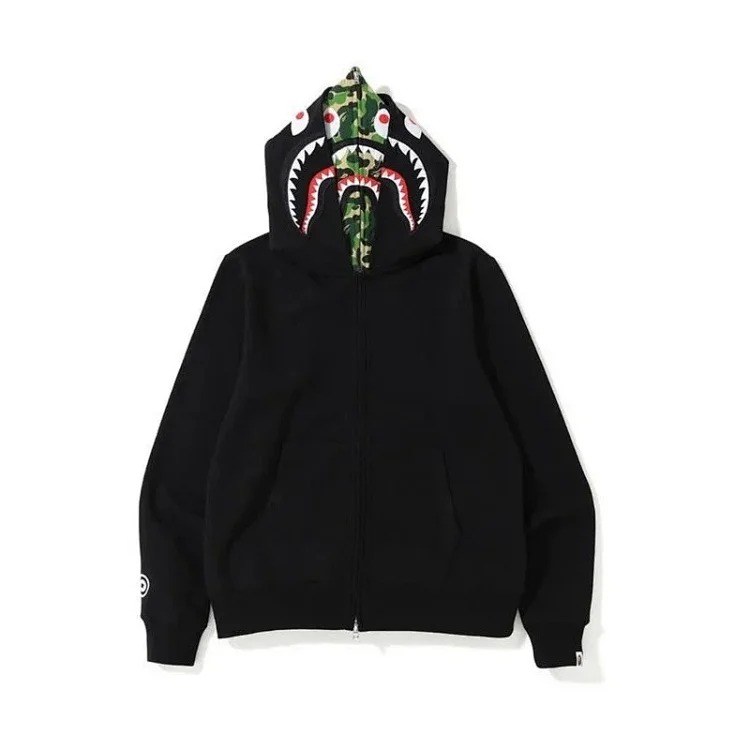 2025 cross-border foreign trade dropshipping double hood casual sweatshirt zipper jacket starry sky camouflage loose hoodie