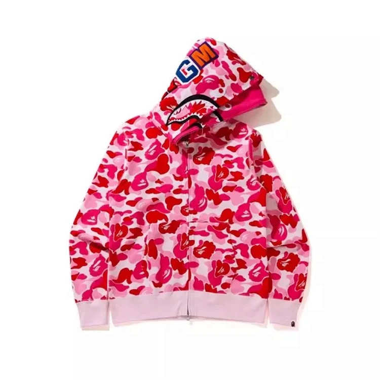 2025 cross-border foreign trade dropshipping double hood casual sweatshirt zipper jacket starry sky camouflage loose hoodie