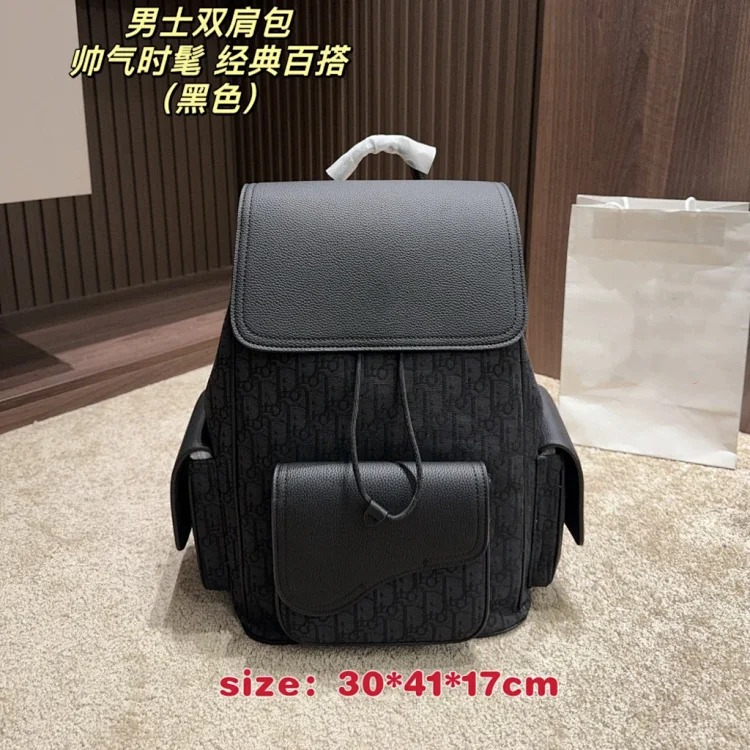 New men's backpack large capacity backpack travel bag men's and women's canvas computer bag student school bag crossbody bag