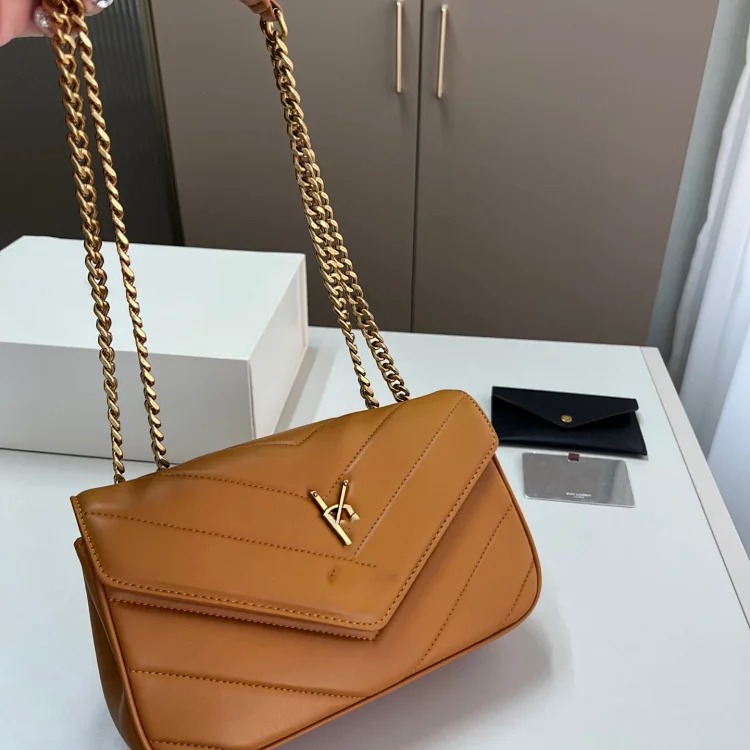 Yang Shulinzi mother-daughter bag LOULOU three-in-one flip lambskin chain shoulder crossbody small square bag versatile