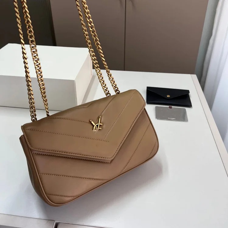Yang Shulinzi mother-daughter bag LOULOU three-in-one flip lambskin chain shoulder crossbody small square bag versatile